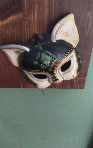 Maschera decorativa felina