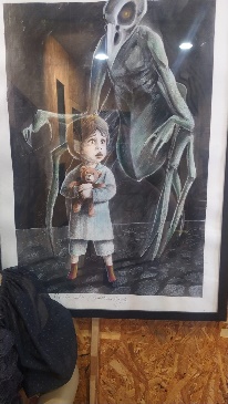 Bambino e figura oscura (Pire nella Garfagnana)