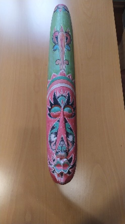 Maschera lignea dipinta